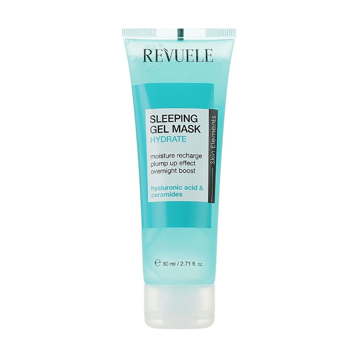 Зволожувальна нічна гелева маска для обличчя Revuele Sleeping Gel Mask Hydrate, блактина, 80 мл